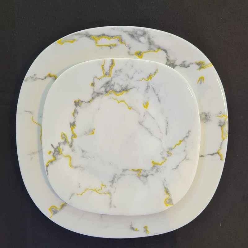 سرویس آرکوپال 26پارچه طرح اونیکس مربع قابل استفاده در ماکروفر وظرفشویی